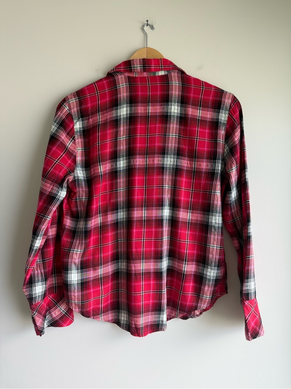 Victoria’s Secret Plaid Pajama Set XS Red Pink Button Up Pants - Picture 2 of 10